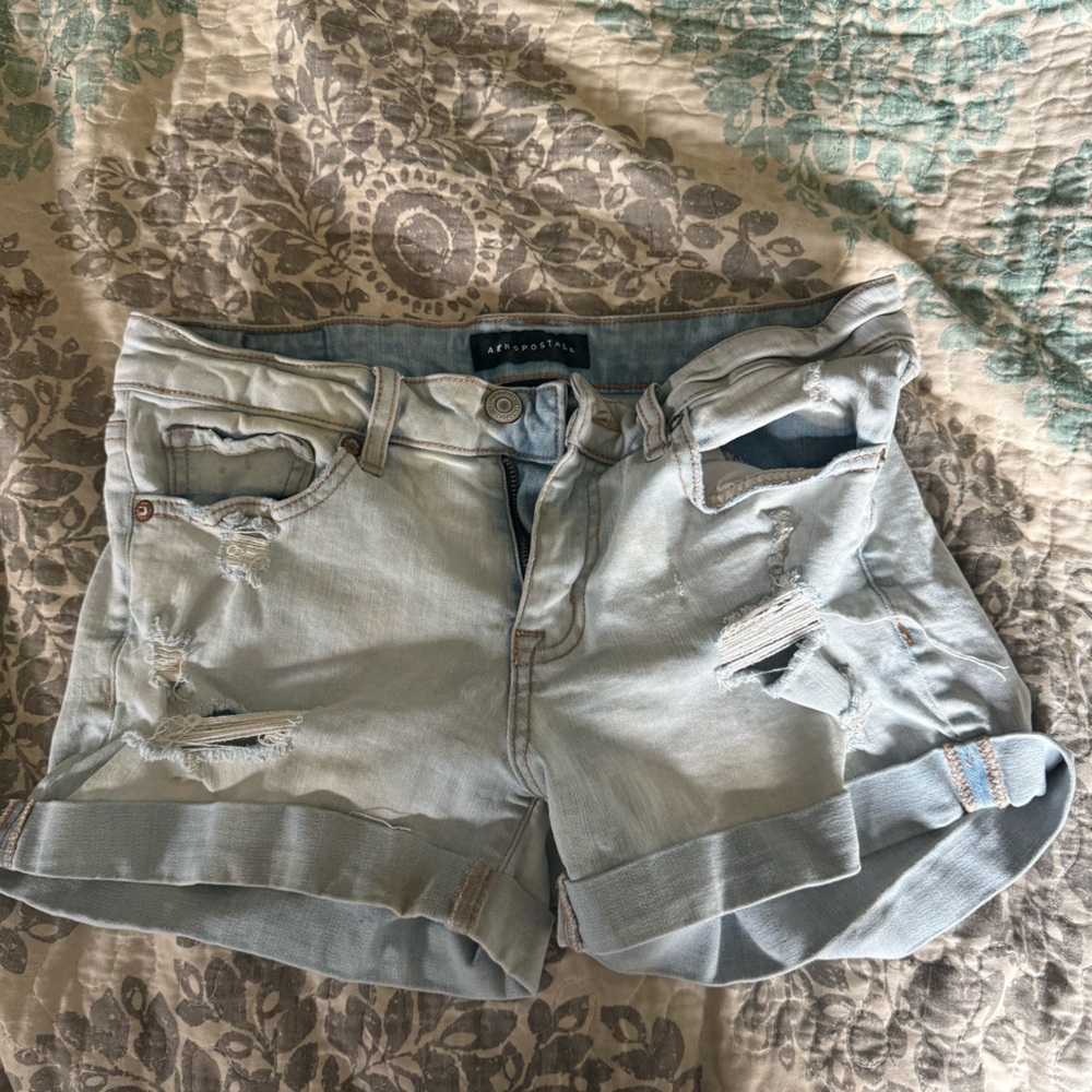 Aeropostale Light Blue Jean Shorts
